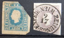 Österreich Kat. 16-17 */gest. 1858 Kat. 450 Euro
