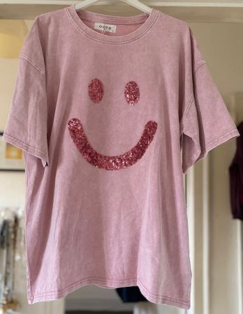T-SHIRT "SMILE"  EN COTON!! M NOUVEAUTÉ 2026/27