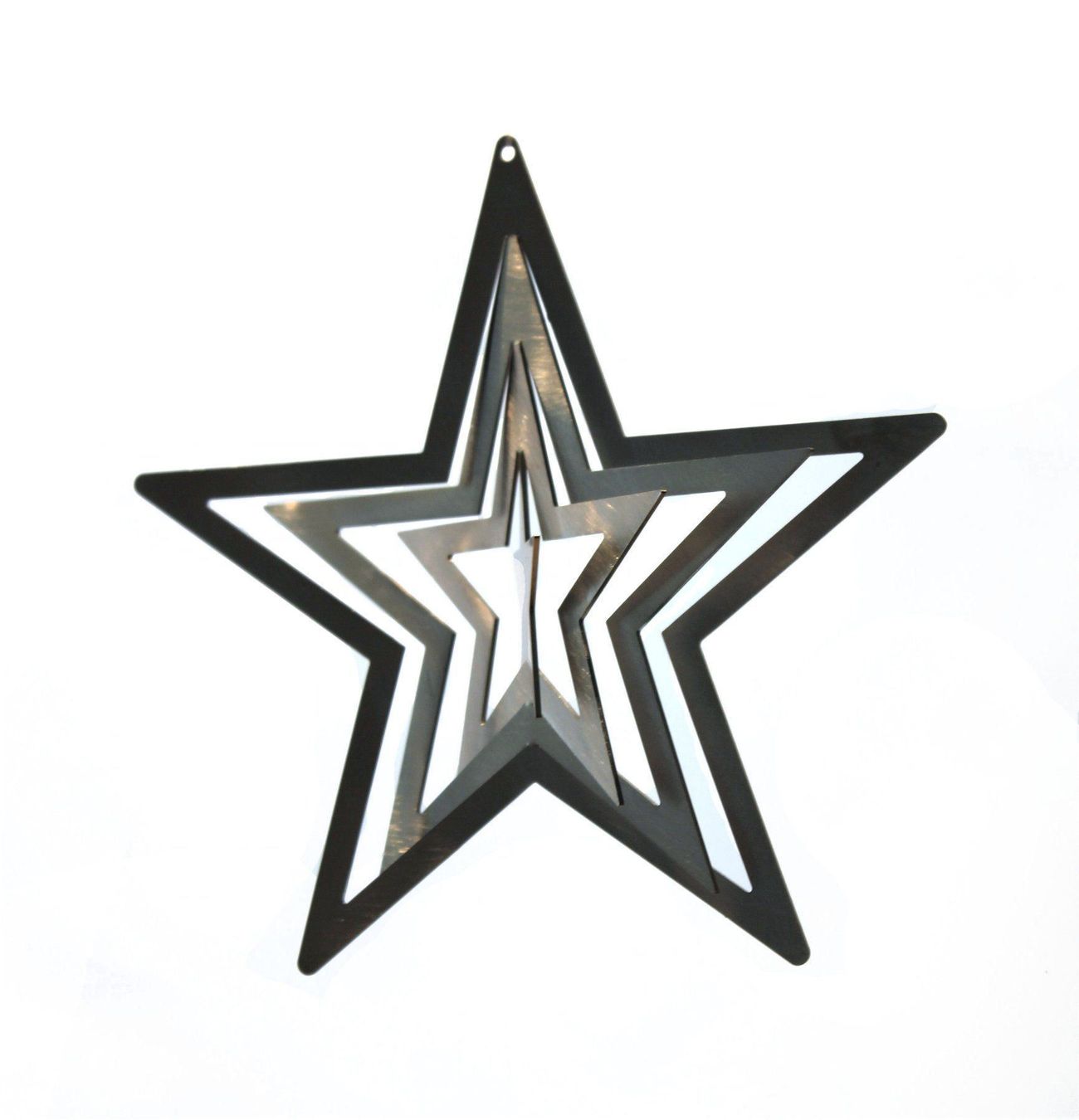 Altre decorazioni natalizie: Chromstahl Stern (3D) - Premium – Nuovo e nell'imballaggio originale da Niederwil venduto da berger_steel_deco