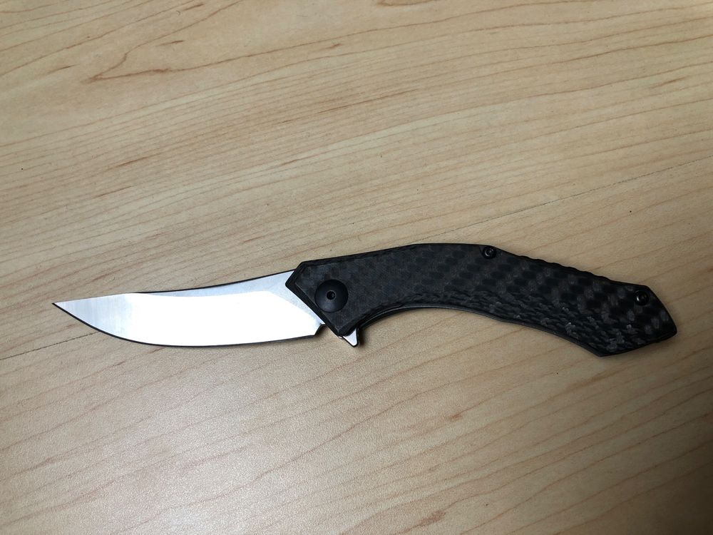 Zero Tolerance Klappmesser ZT-0770CF – Klingenlänge 8,26 Cm, ELMAX-Stahl, Carbonfiber-Griff