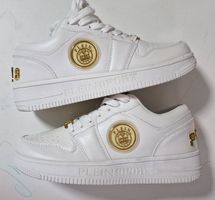 Plein Sport Schuhe Sneaker Gr. 37 weiss/gold