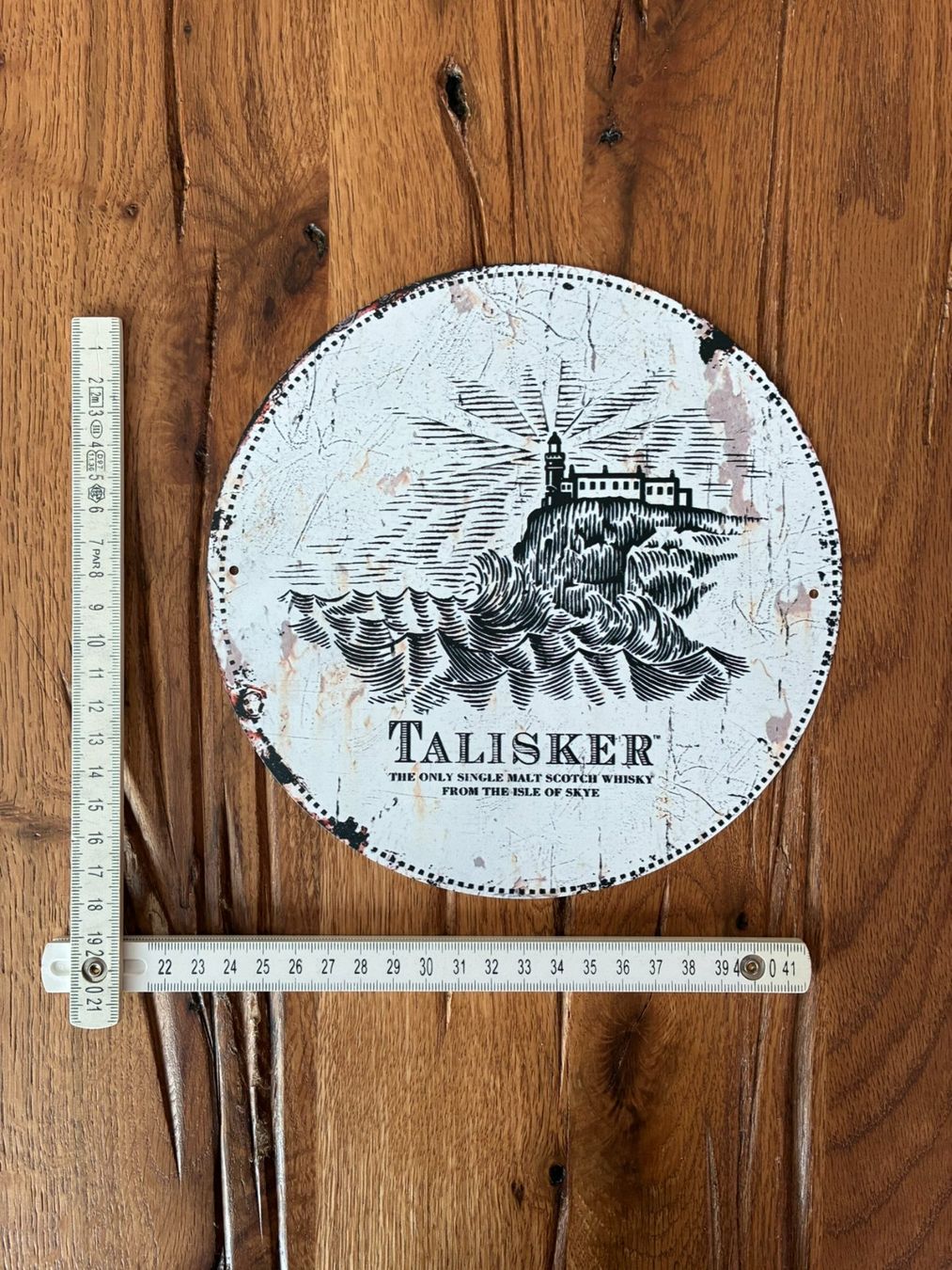 Talisker Bevande alcoliche: Talisker Single Malt Whiskey - 20 CM Blechschild - neu!!! – Nuovo e nell'imballaggio originale da Bremgarten AG venduto da Eurotiz 2