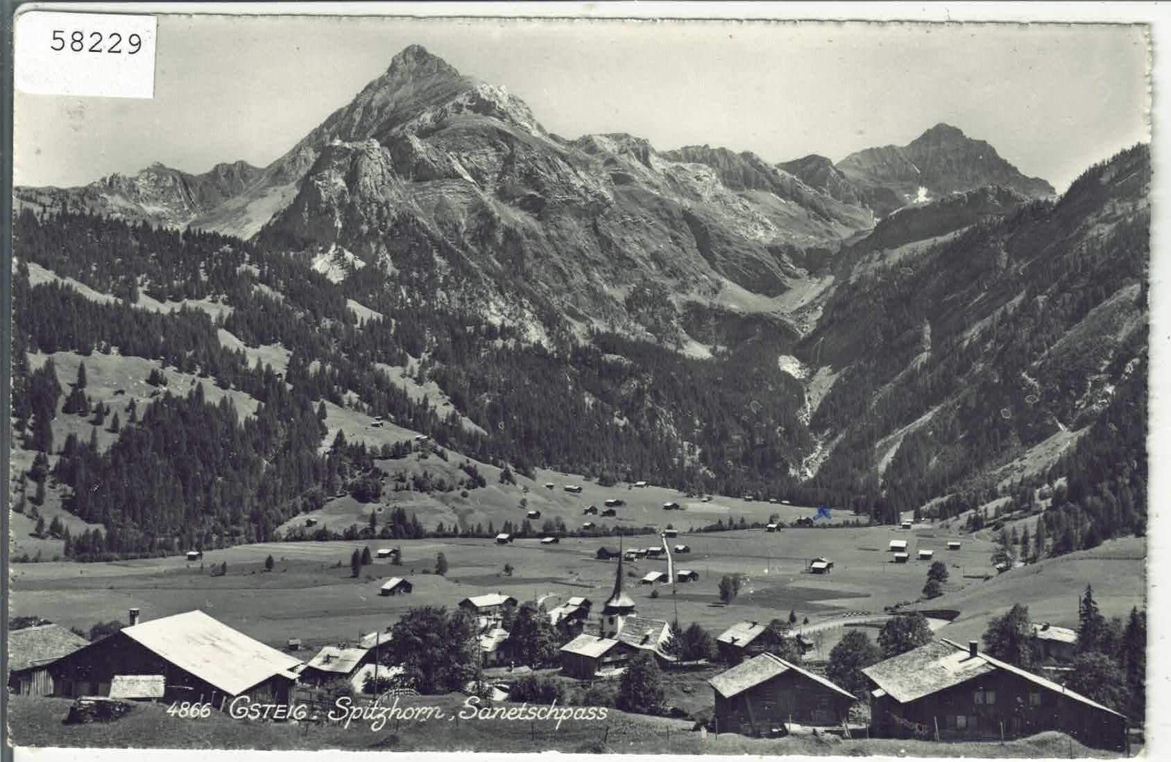 Cartoline postali: Gsteig - Generalansicht – Usato da Ettingen venduto da Kartenplanet