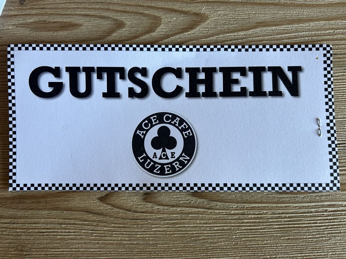 Buoni: Gutschein Ace Cafe Luzern – Usato da Esslingen venduto da Hera1234