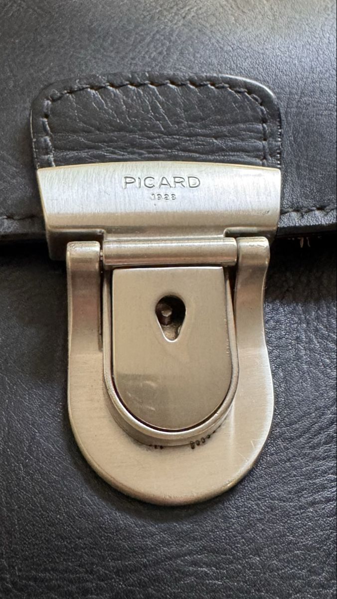 Picard Valigie & Borse: Picard, schwarze Herren-Aktentasche – Usato da Gurmels venduto da Orija 5