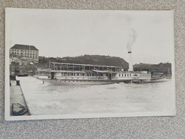 Echt Photo Karte / Raddampfer Budapest Passau - Linz - Wien 