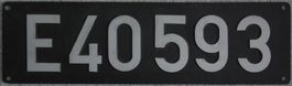 Lokschild Original Deutsche Bundesbahn