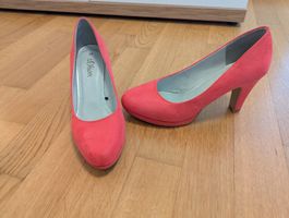 S.Oliver Pumps, Gr. 38, pink, neuwertig, Top f. Frühling!