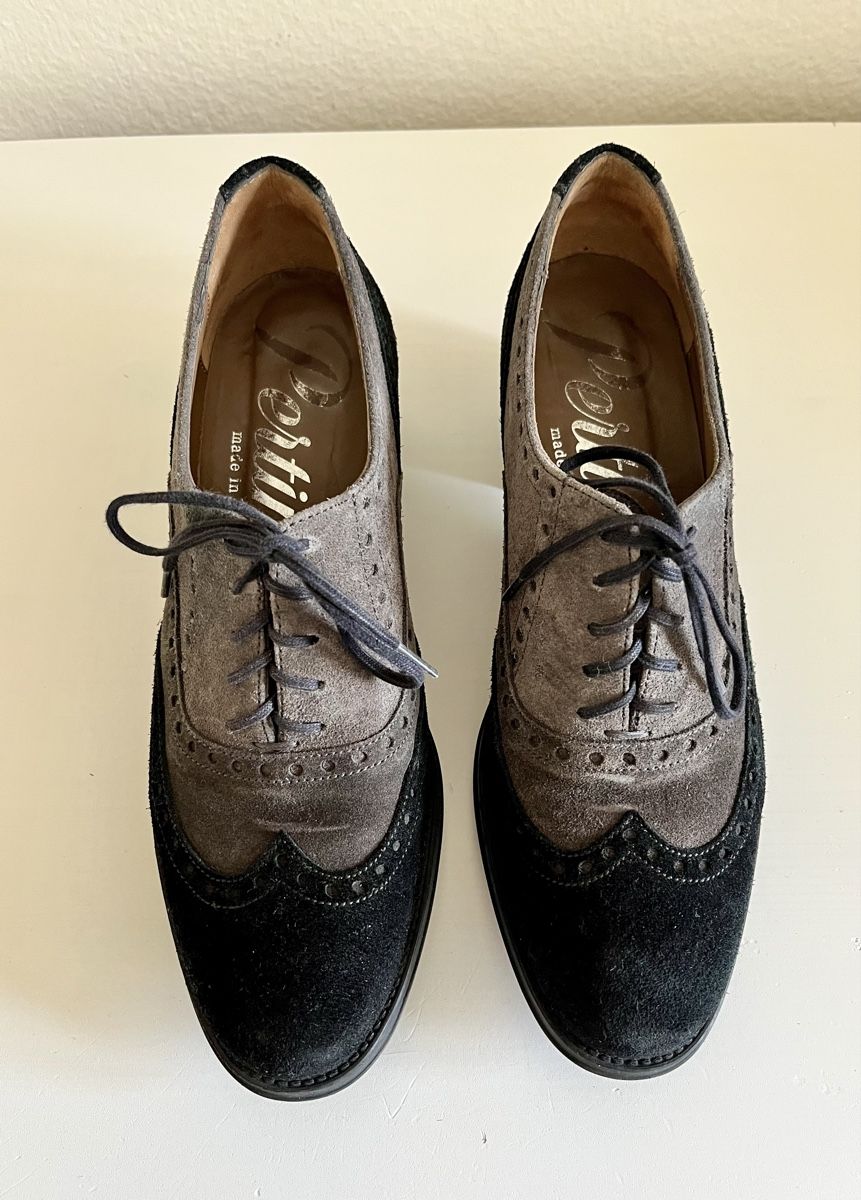 Scarpe da donna: Pertini Schuhe Wildleder Grau Schwarz Grösse 38 – Usato da Winterthur venduto da Mahonyy