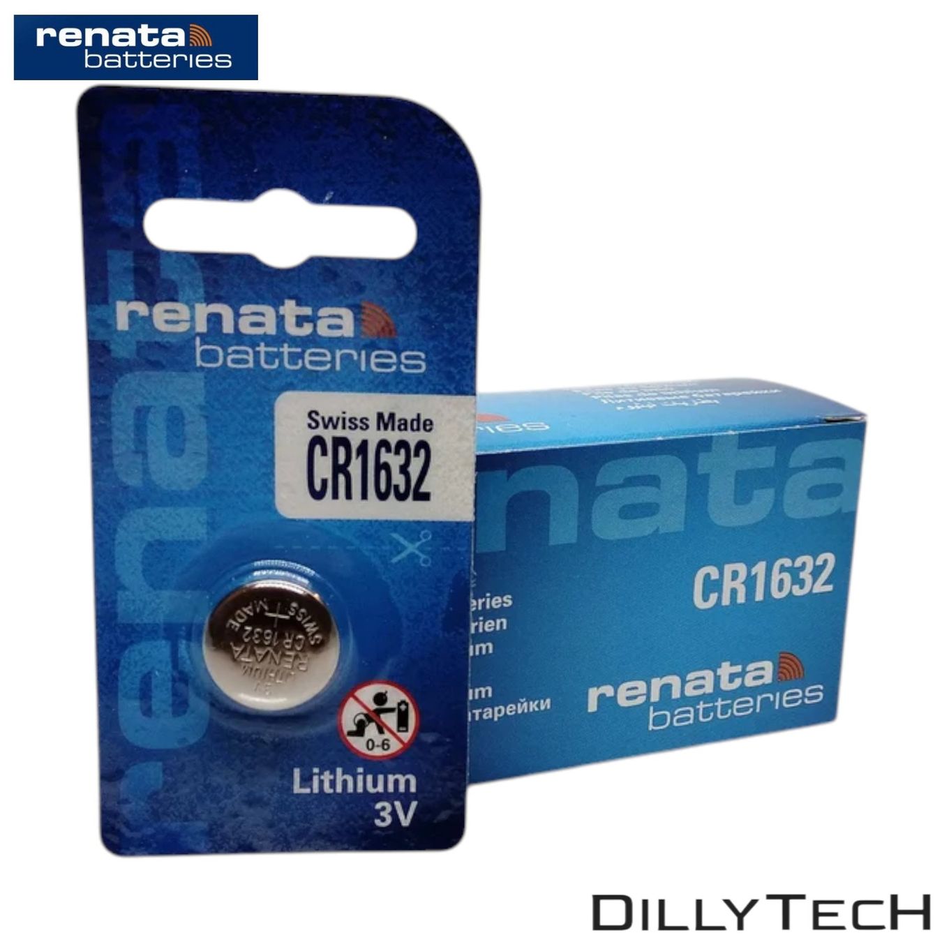 Akkus & Batterien: Renata CR1632 Lithium Knopfzellenbatterie - 1 Stk. – Neu und originalverpackt aus Meilen von DillyTecH 2