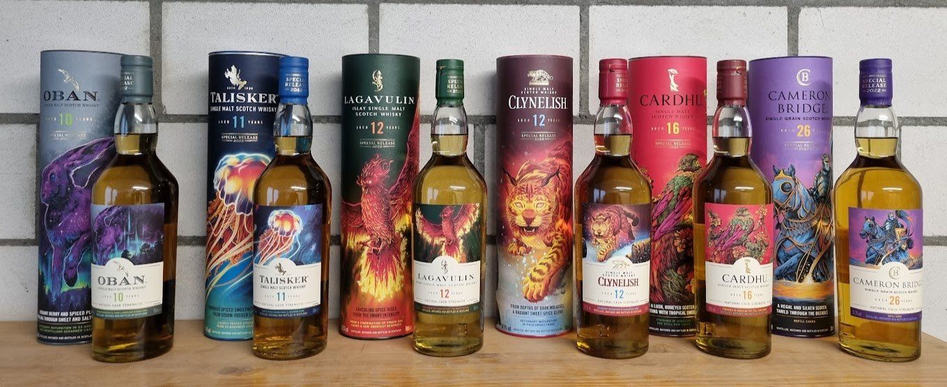 Bevande alcoliche: 6 WHISKYS DIAGEO "SPECIAL RELEASES SET 2022" – Nuovo e nell'imballaggio originale da Meggen venduto da baerli1976