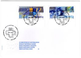 seltener FDC "100 Jahre Schweizerische Nationalbank" mit TAB