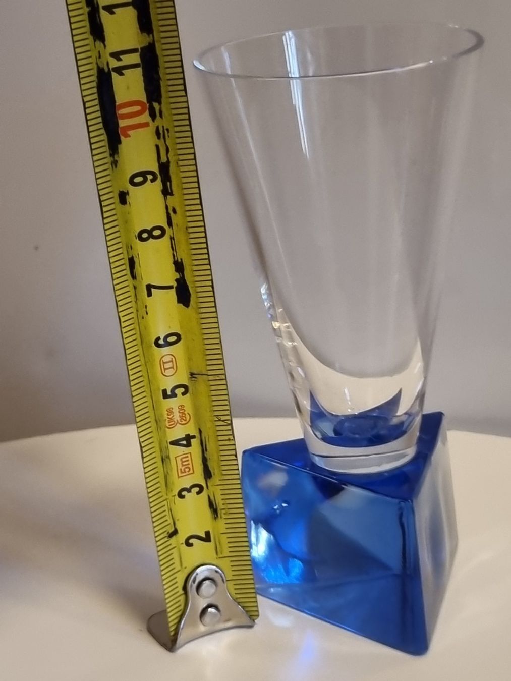 Bicchieri: Design Glasbecher Sarner Kristall blau 11cm – Usato da Scharnachtal venduto da devin03 5