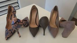 3 x Damenschuhe, Pumps in Grösse 38