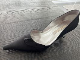 Pura Lopez elegante schwarze Pumps Gr. 38