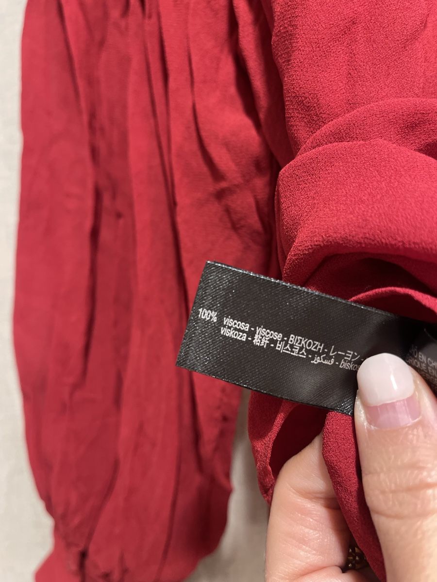 Zara Camicette: Zara Bluse, Rot, Grösse M, Viskose, Versand 9.- – Nuovo (secondo la descrizione) da Meilen venduto da ana9 3