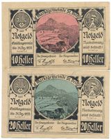 Österreich Notgeld St. Veit 10 + 20 Heller 1920