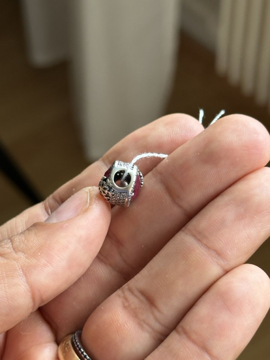 Pandora Anhänger: Pandora Charm mit Zirkonia, 925 Silber – Gebraucht aus Zug von car_fr2j 1