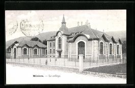 AK Motiers, Le collège, 1908