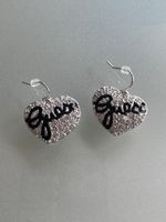 Boucles d’oreilles coeur en strass ❤️ Neuves