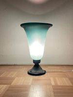 Grosse Murano Scavo Glas Kelch Lampe vintage Tischlampe 50er