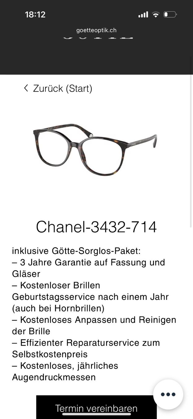 Occhiali & Lenti: Chanel Brille – Usato da Glattbrugg venduto da A.S.90 1