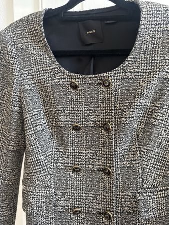 Pinko Blazer Black/White Checkered Size S Used