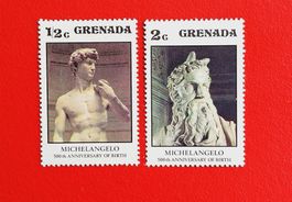 GROSSBRITANNIEN GRENADA WERKE MICHELANGELO 1975** POSTFRISCH