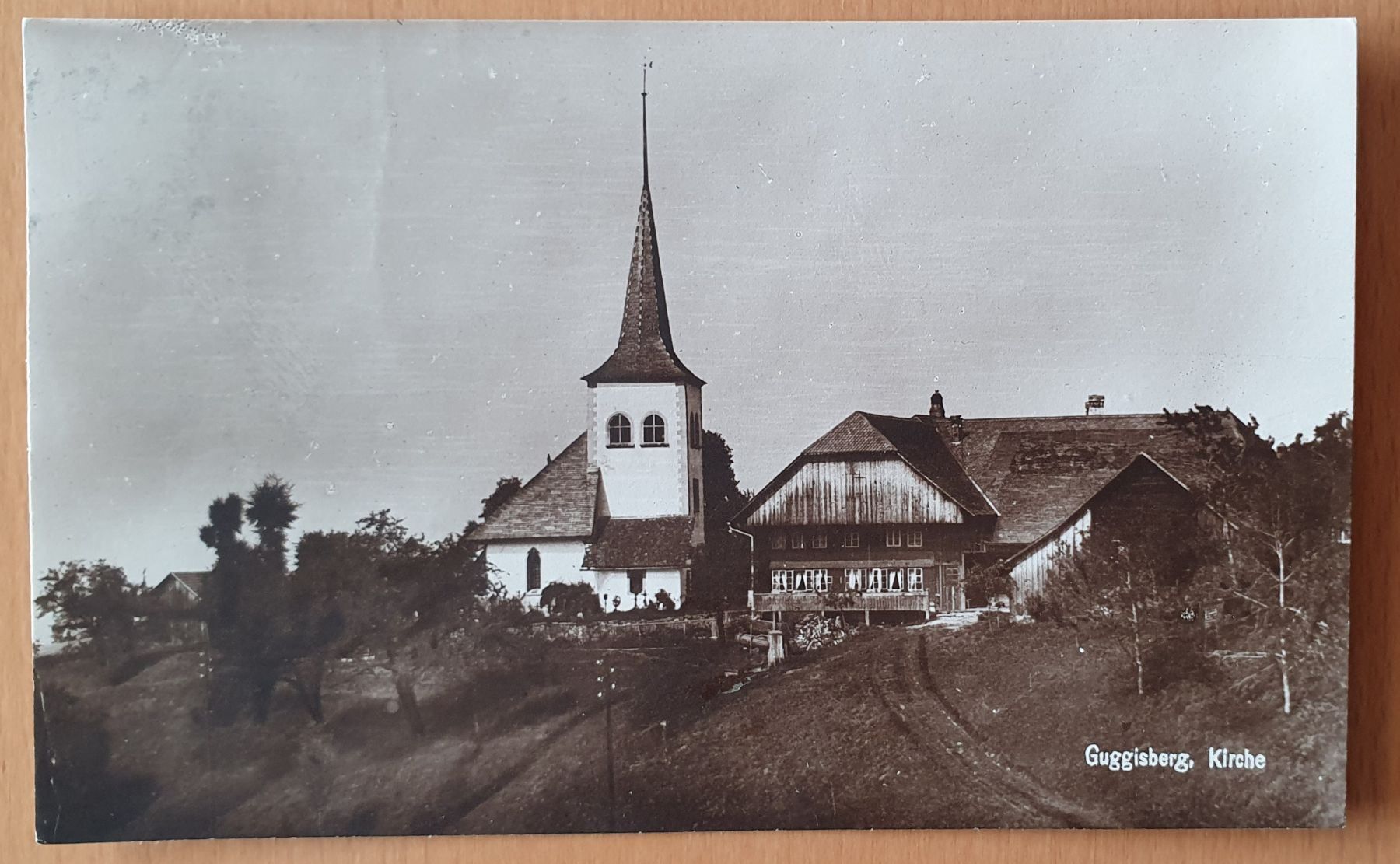 Cartoline postali: Guggisberg - Kirche 1924 – Usato da Kreuzlingen venduto da Rschweiz1
