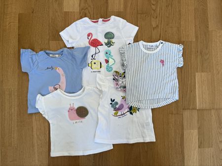Lots de 5 tshirts enfant taille 68-74 neufs