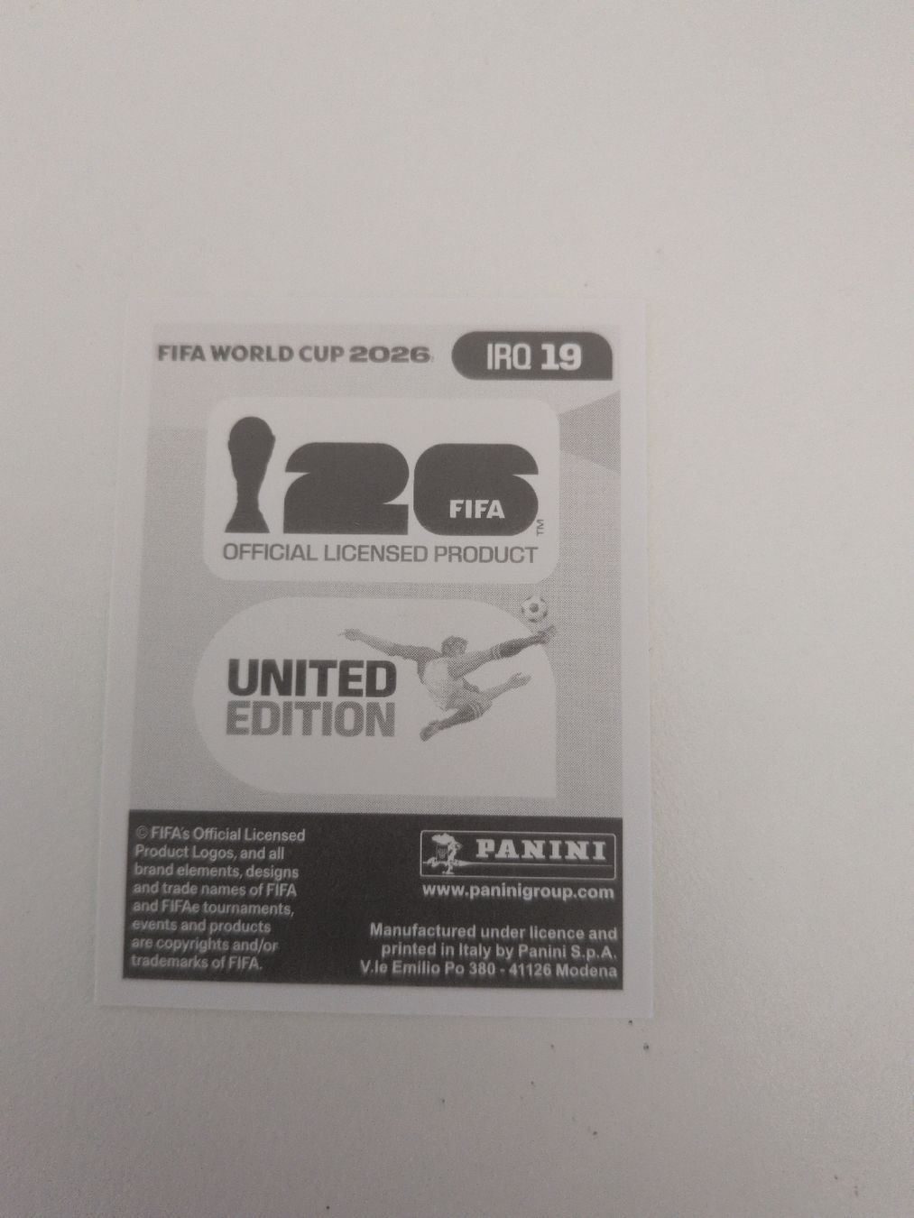 Panini Sammelbilder & Trading cards: IRQ 19 – Gebraucht aus Wermatswil von oo8 1