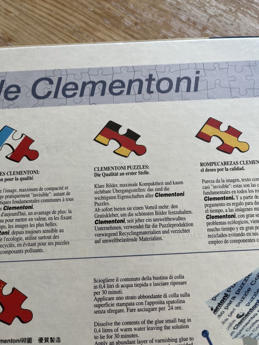 Clementoni Puzzle: Clementoni Puzzle Brandon 1000 Teile – Nuovo e nell'imballaggio originale da Eschenbach SG venduto da Joey-Li 2