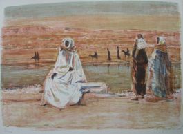 Nanette Genoud Lithographie nummeriert und signiert