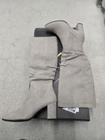 Stiefel Marco Tozzi Wildlederimitat, kühles Taupe