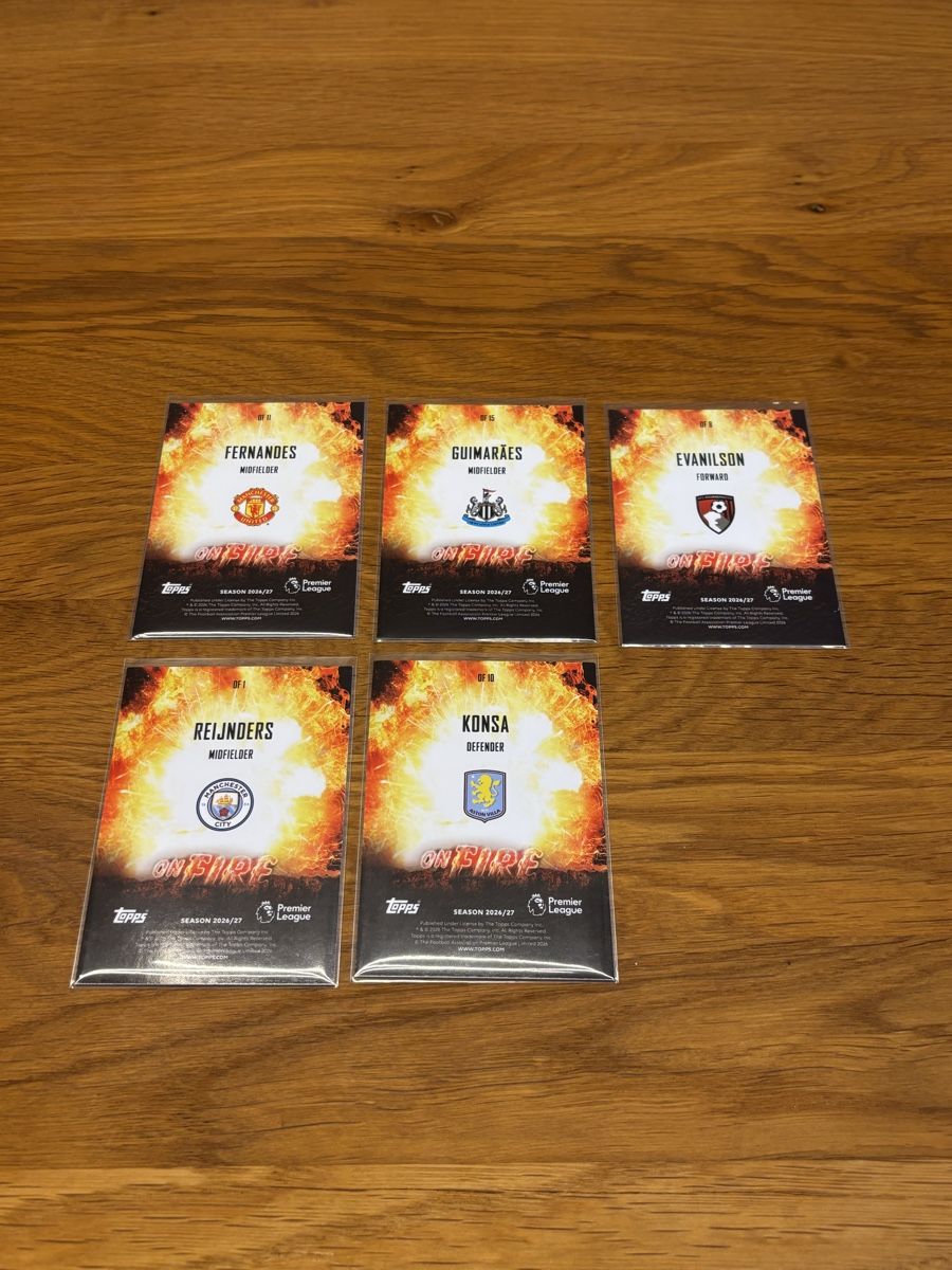 Topps Sammelbilder & Trading cards: Topps | Premier League 26/27 | On Fire Insert Set – Neu (gemäss Beschreibung) aus St. Gallen von NPC_mit_Twint 1