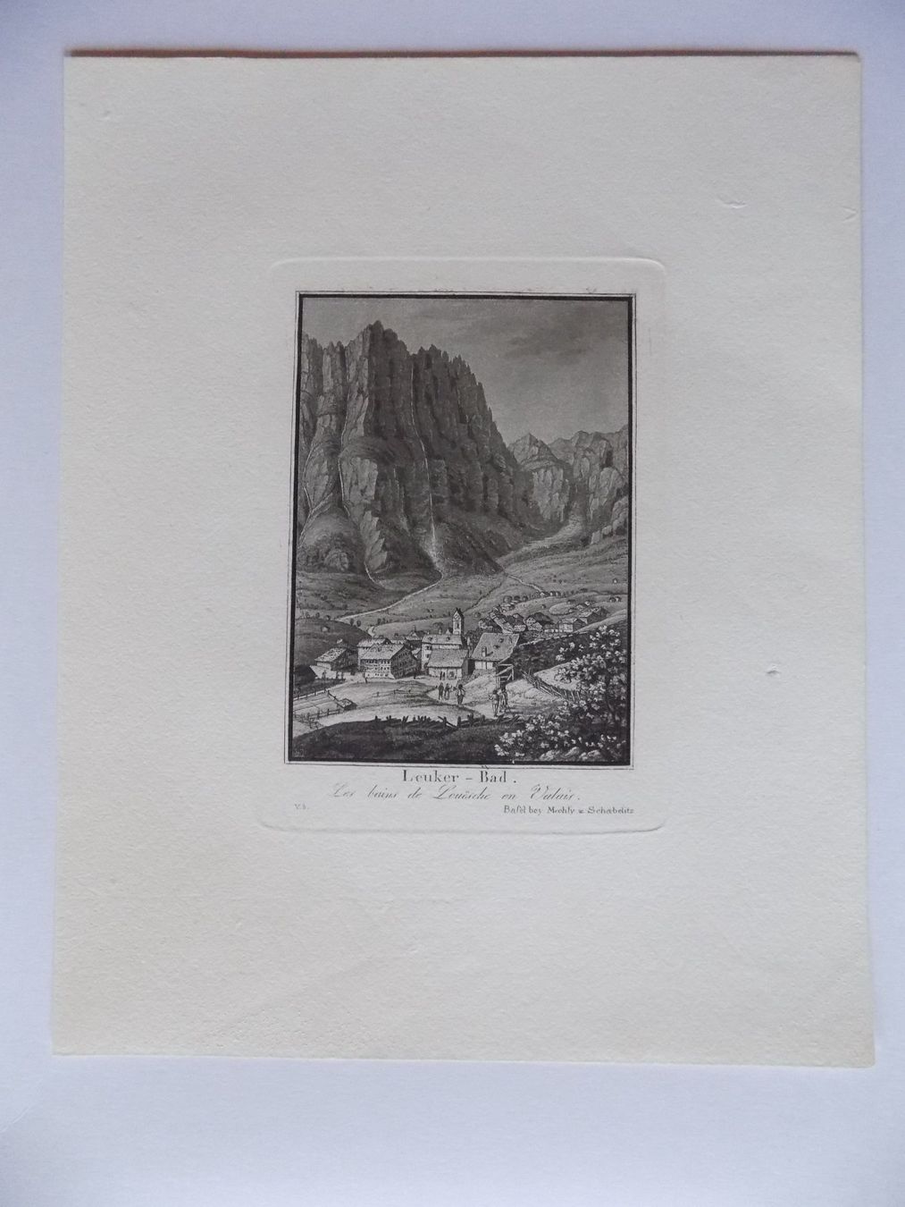 Gravures: Leukerbad Wallis Aquatinta – D'occasion à Risch par Antikfee 1