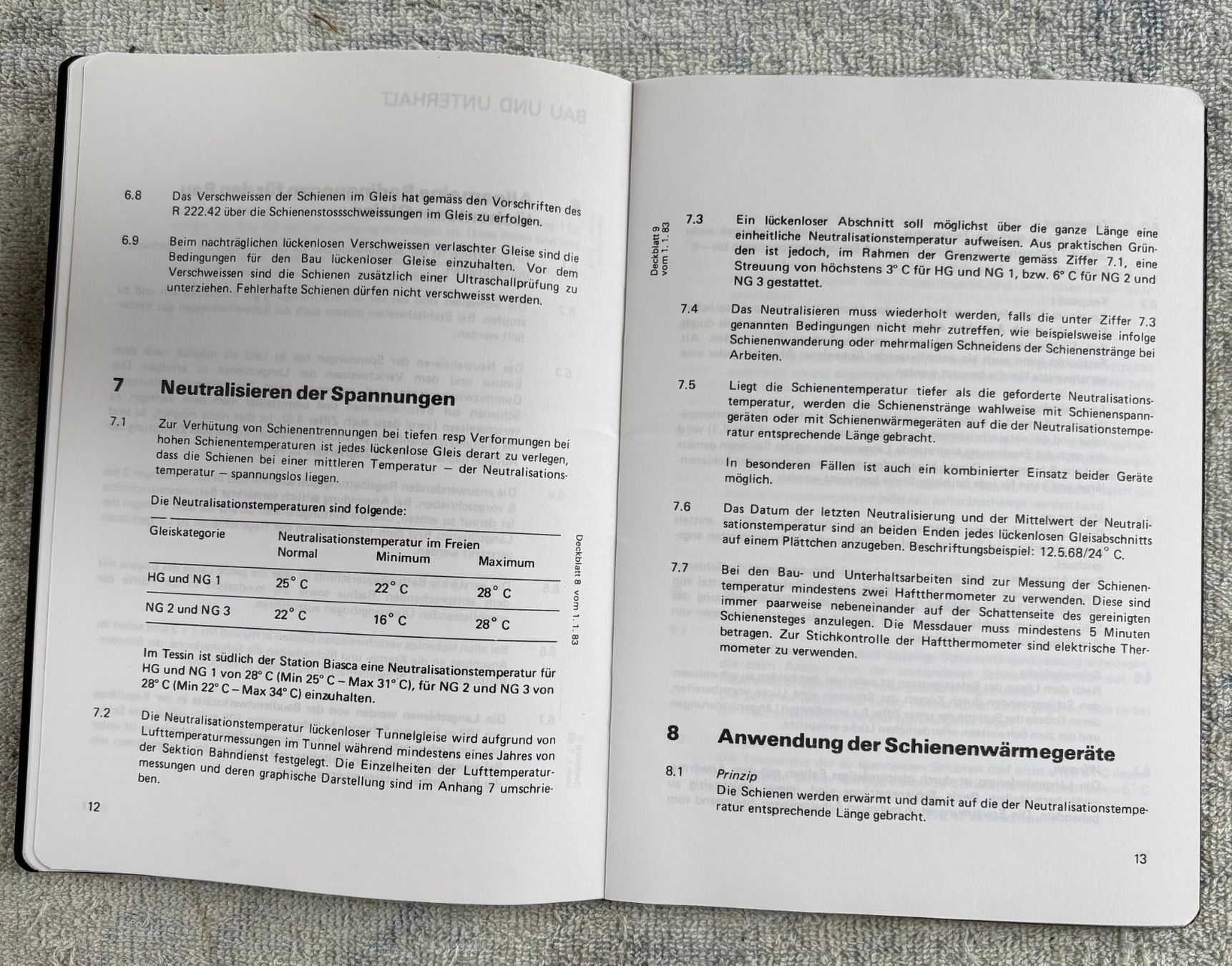 Documenti: SBB R220.41 LÜCKENLOSE GLEISE – Usato da Ostermundigen venduto da wini63 3
