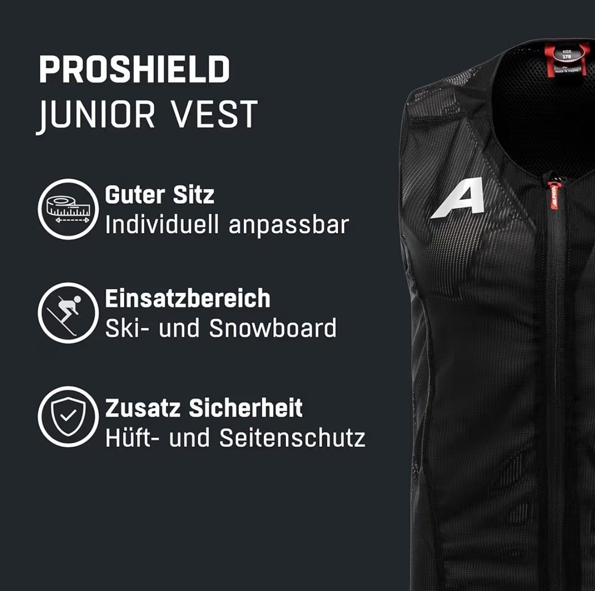Alpina Protezioni & Imbottiture: Alpina Proshield Junior Rückenpanzer Gr. 152 – Usato da Fislisbach venduto da Suri105 3