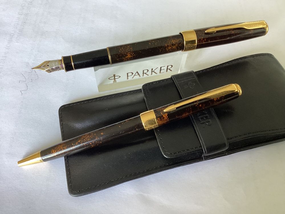 PARKER IM Core Stylo Plume Et Stylo à Bille Avec Gravure Personnalisée - Coffret Cadeau