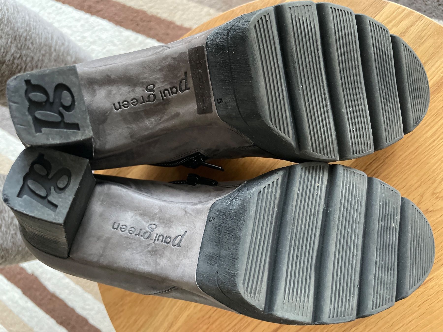 Paul Green Damenschuhe: Paul Green Stiefeletten Grau Leder Gr. 39 – Gebraucht aus Birsfelden von Nic21 2
