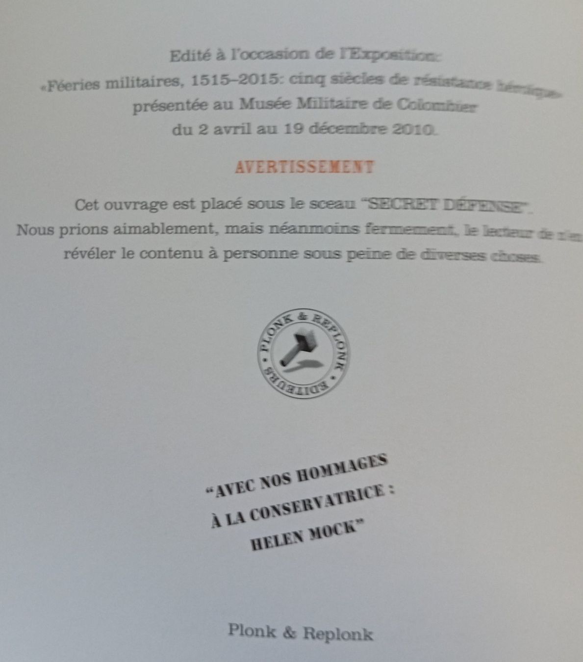 Libri: Plonk & Replonk - Féeries Militaires - 2010 – Usato da Bulle venduto da LeTempsCestCool 2