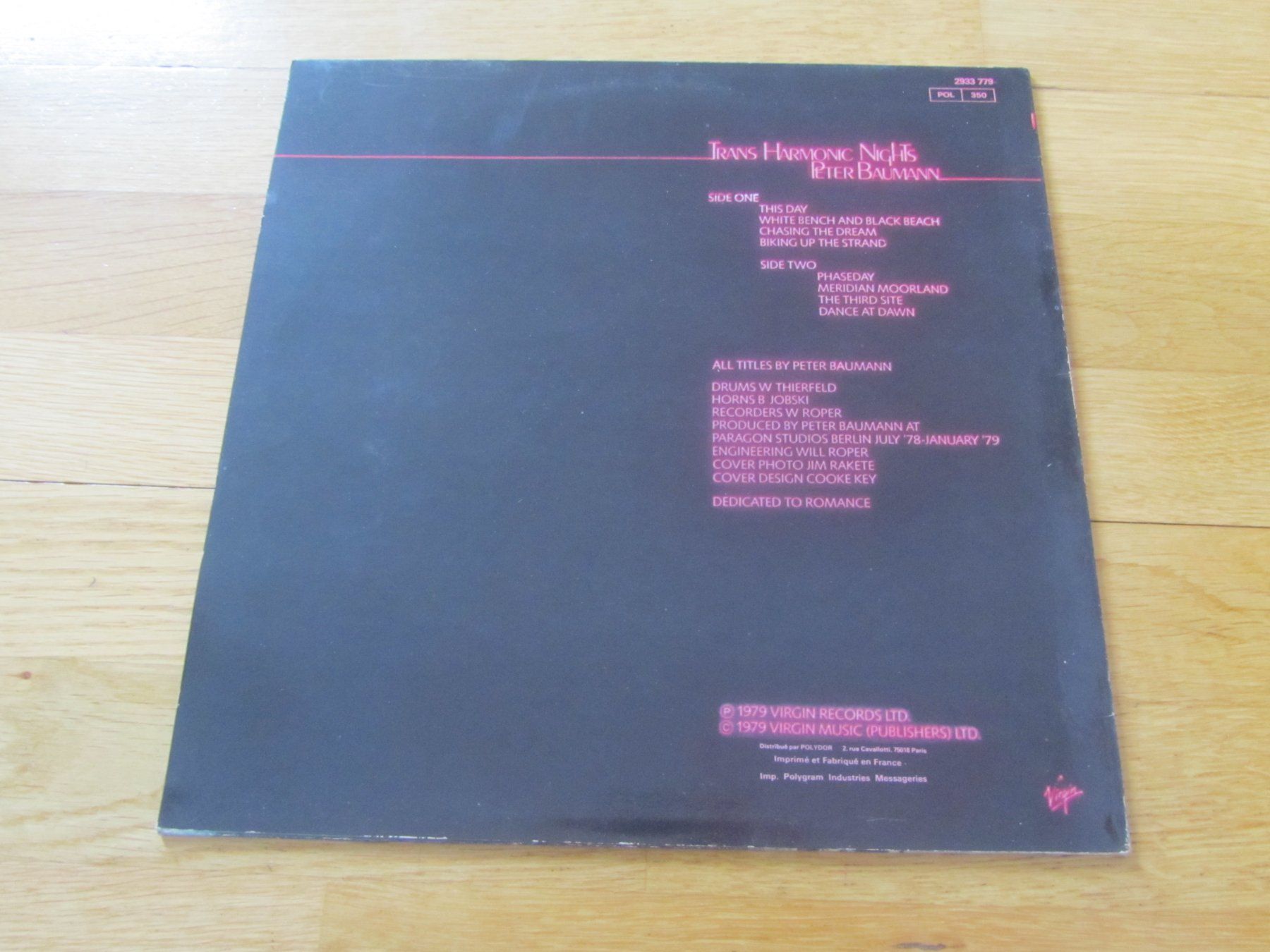Dischi in vinile: Peter Baumann Trans Harmonic Nights Vinyl LP – Usato da Seengen venduto da mikelele 3