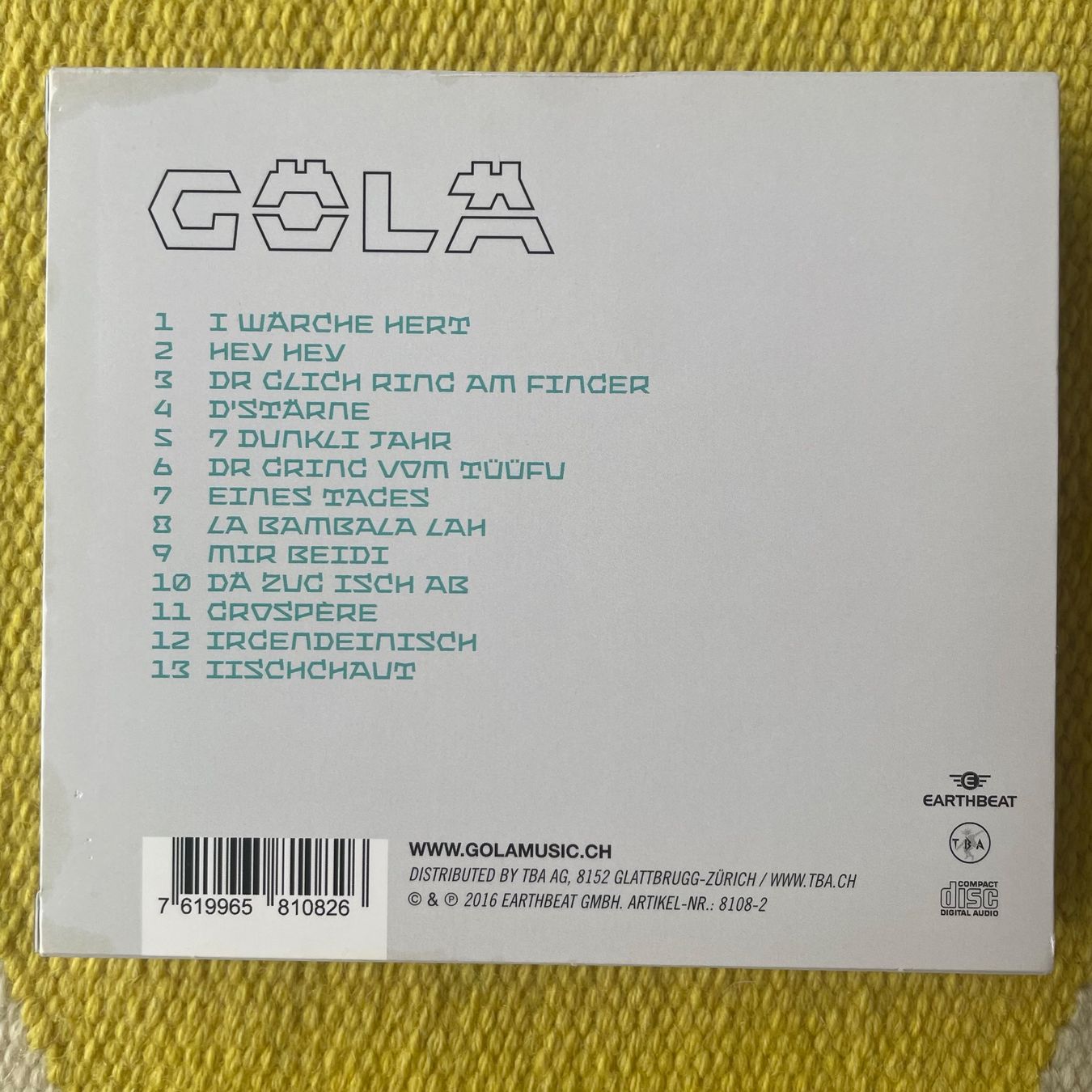 CD: GÖLÄ-STÄRNE (DIGIPACK) – Usato da Rorschacherberg venduto da CD-Roli 1