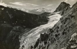 Lötschengletscher   VS  -  Lötschenpass & Ferdenrothorn 1950