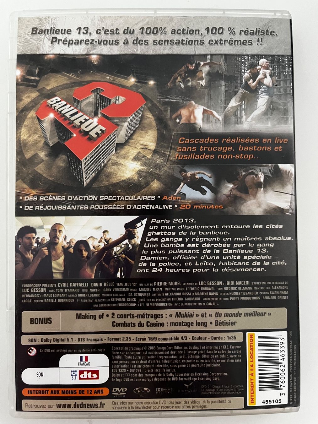 Alle DVDs: DVD B13 Banlieue 13 – Gebraucht aus Veyrier von Deniro2 1