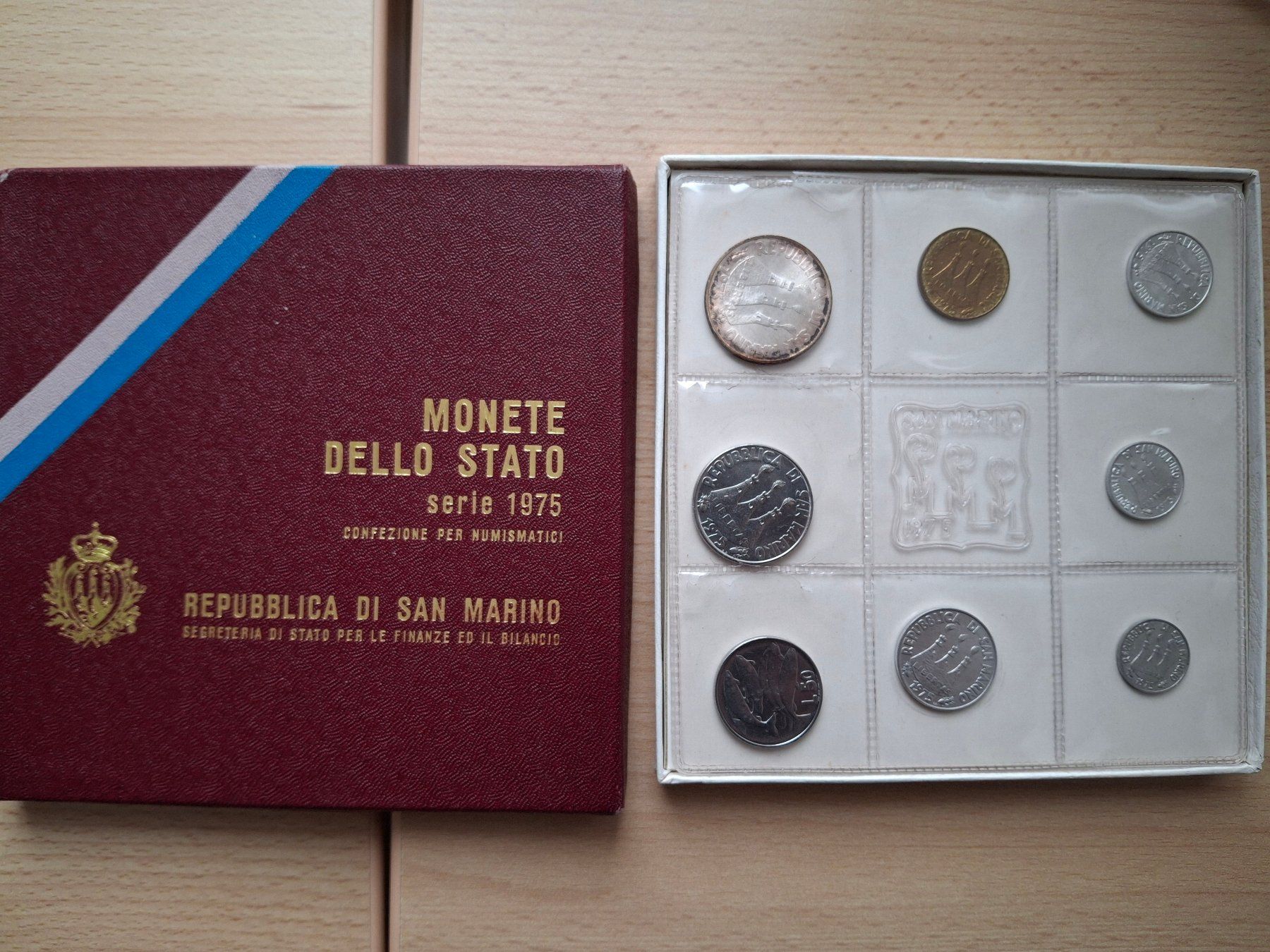 Alle Münzen: San Marino Münzset 1975 – Gebraucht aus Dielsdorf von rosmani