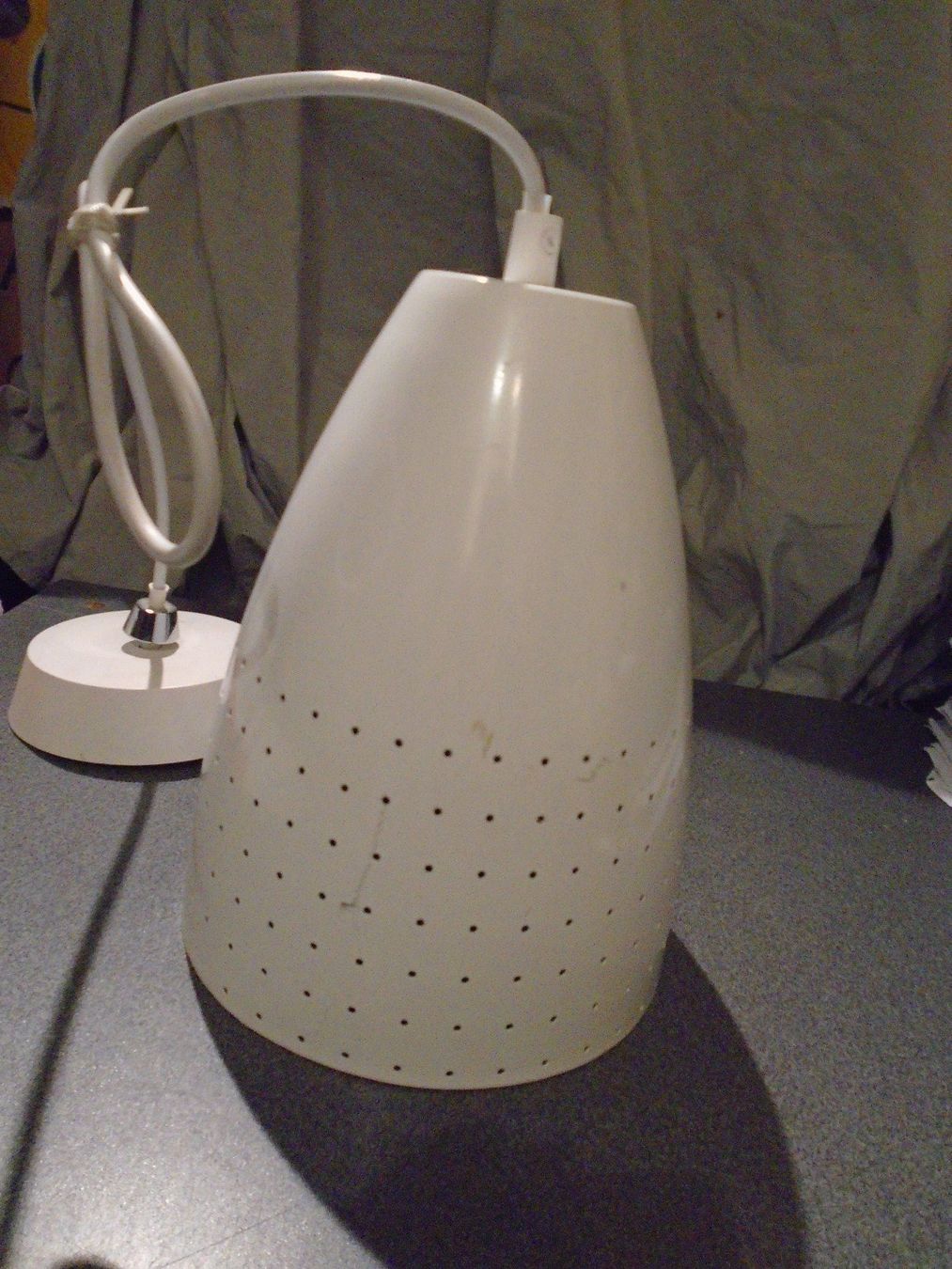 Lampadari & plafoniere: Decken - Leuchte/ Lampe weiss/Lochmuster – Usato da Zürich venduto da abraxas1291