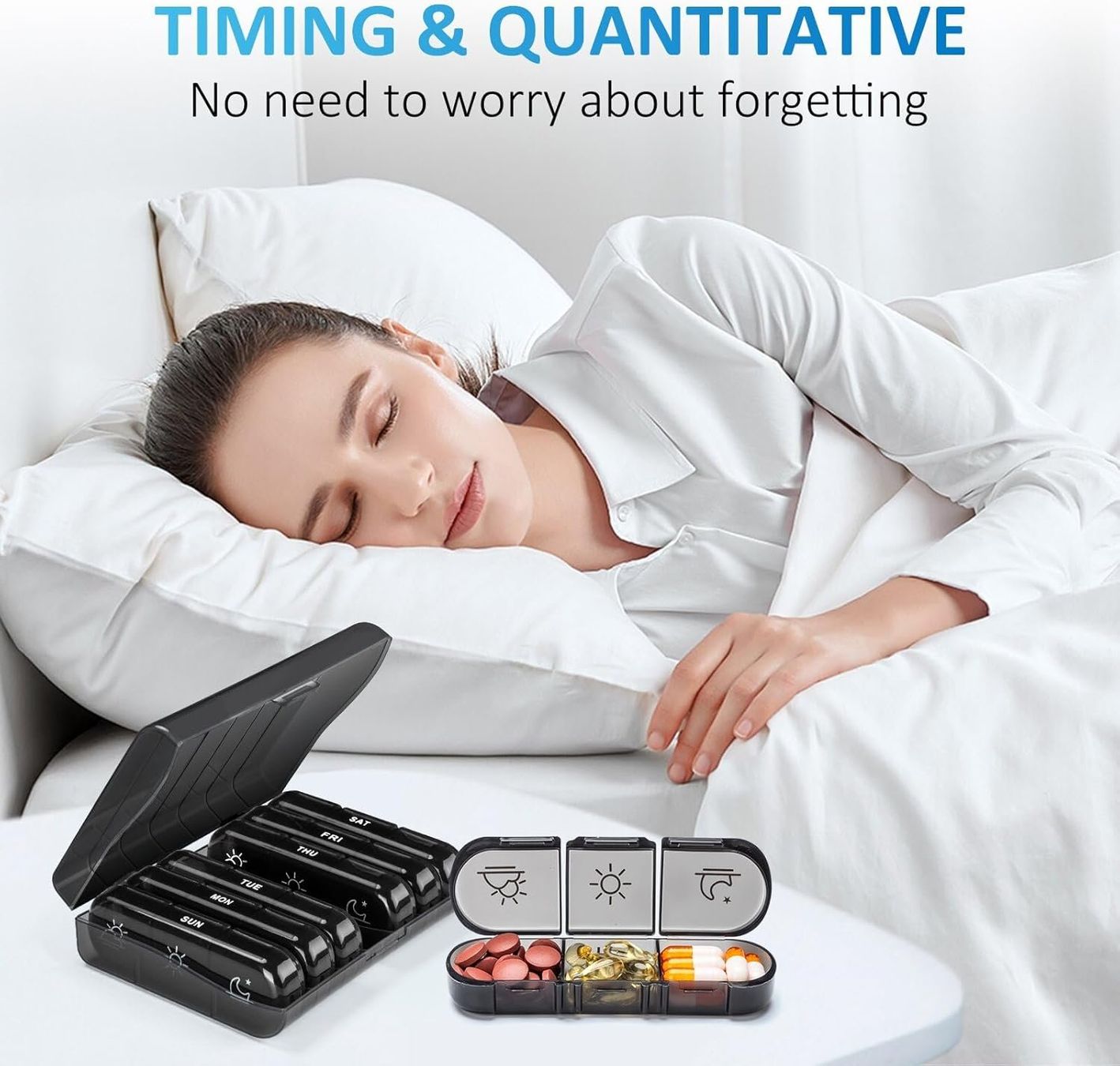 Altro in Cosmetici & Cura: Tragbare Tablettenbox mit großen separaten Fächern – Nuovo (secondo la descrizione) da Thun venduto da Newnewshop 4