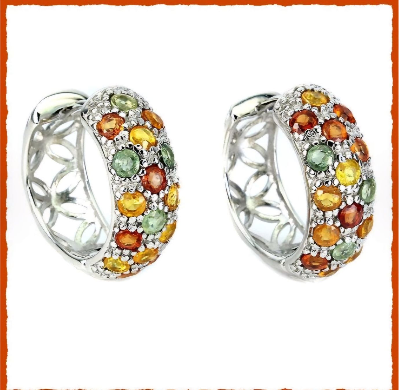 Orecchini pendenti & Orecchini a lobo: ♛ Saphir Multicolor 925 Silberohrringe – Nuovo e nell'imballaggio originale da Alpnach Dorf venduto da ste_t7mn