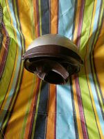 Helm Leder braun alt. Antik